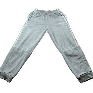 Adidas Men’s Grey & White Joggers | Athletic Sweatpants | Size M
